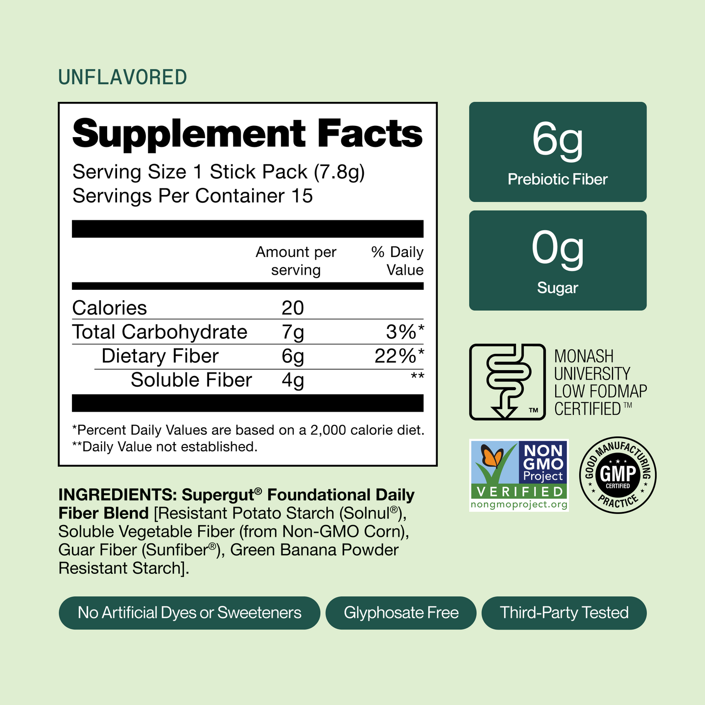 [Unflavored] [On-The-Go Packets (15 Servings)]